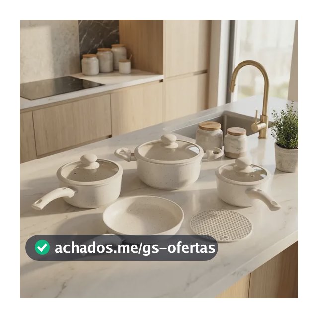 Jogo Panela Ceramica Antiaderente 5pç Tampa Silicone Induçao Bege