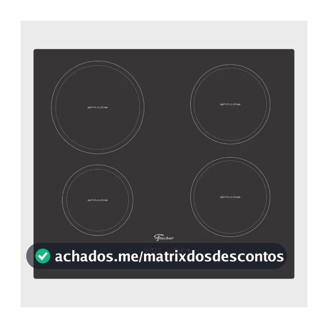 Cooktop de Indução Fischer 4 Bocas Vitrocerâmica com Touch Screen 220V