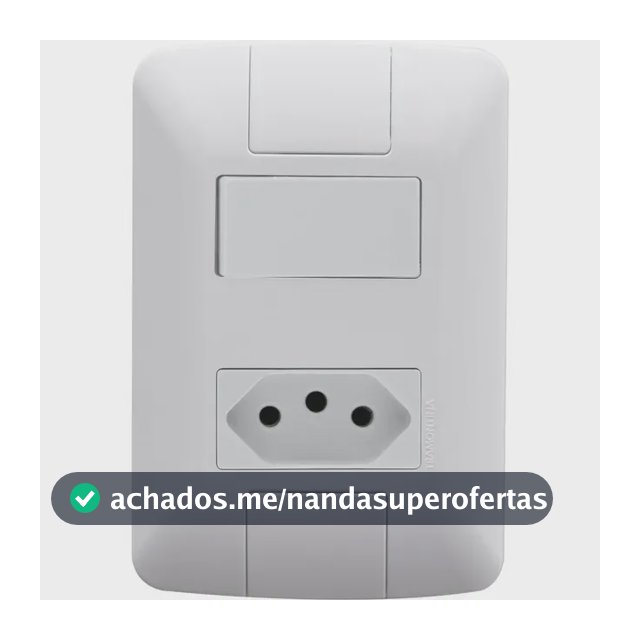 Conjunto 1 Interruptor E 1 Tomada 20a Aria Tramontina Cor Branco