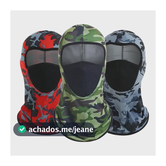 Kit 3 Mascaras De Pesca Respirador Bandana Proteção Uv50+ Conjunto Único