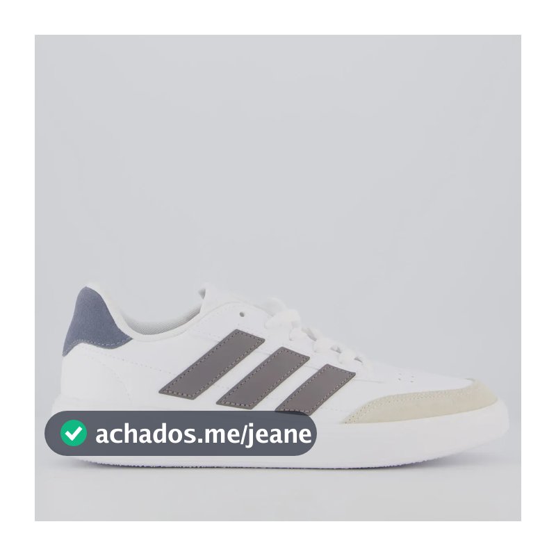 Tenis adidas Court Block Branco Branco - 42 Br