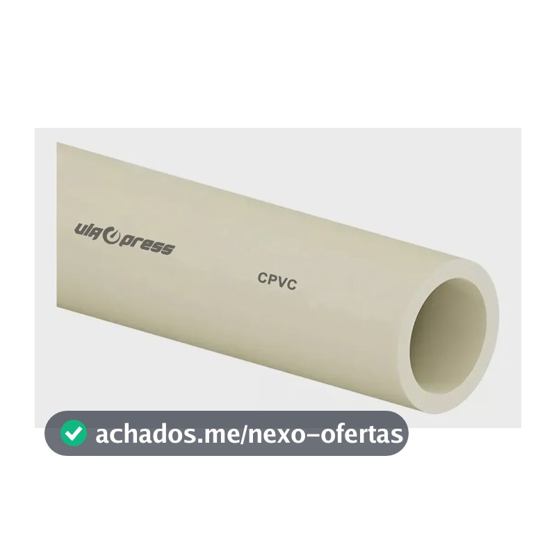 Tubo Cpvc 22mm 3 Metros Resistente Água Quente Cano Oferta