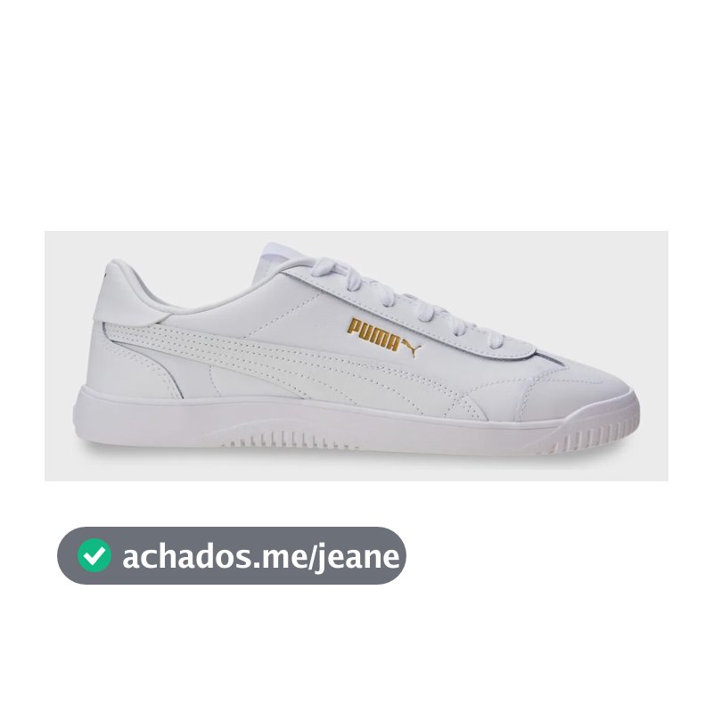 Tênis Masculino E Feminino Club 5v5 Puma Puma White-puma White-puma Gold Liso 43 Eu