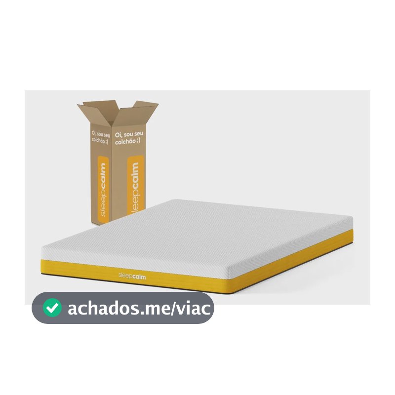 Colchão Casal Sleepcalm Elemental Firme - Espuma com Adaptabilidade 138x188cm
