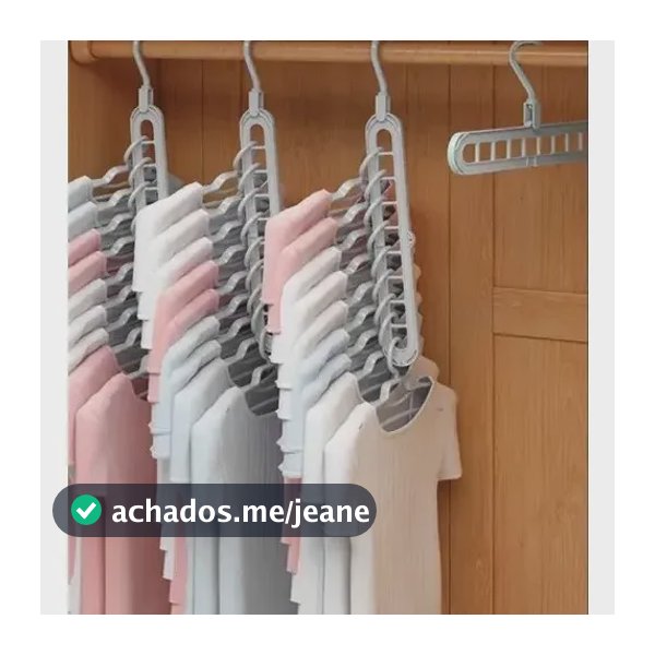 Kit Cabide Organizador Mágico + 10 Cabides Resistentes Econo