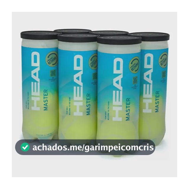 Bola De Tênis Head Master Pack Com 6 Tubos