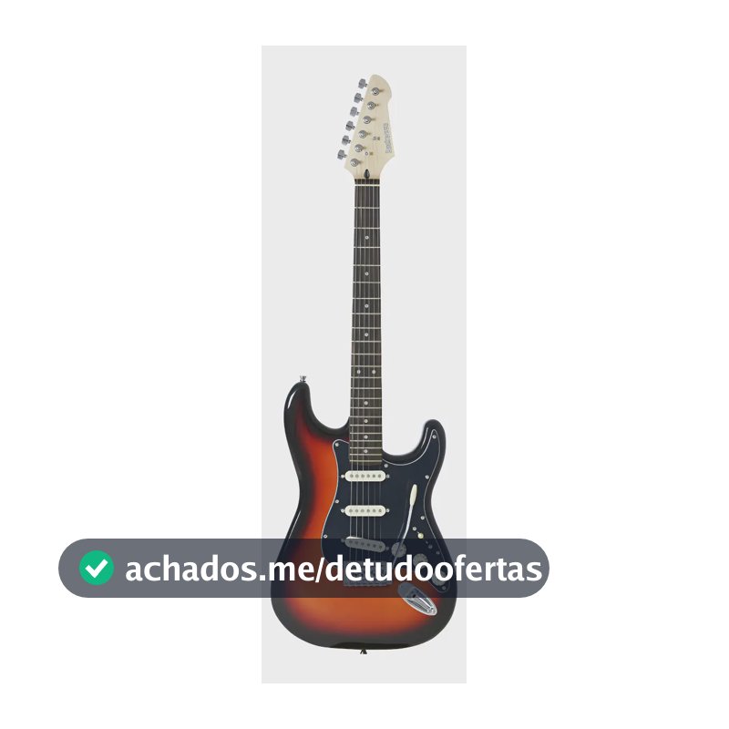 Guitarra Strato Elétrica Strinberg Rockwave Rw50 Sb Sunburst Orientação da mão Destro