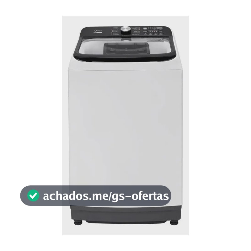 Lavadora De Roupas Midea Wave Agitator 13kg Branca 127v