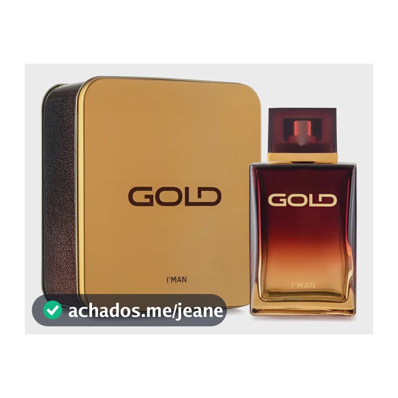 Perfume Deo Colônia I'MAN Gold Masculino 100ml Ciclo Cosmeticos Lata Decorativa