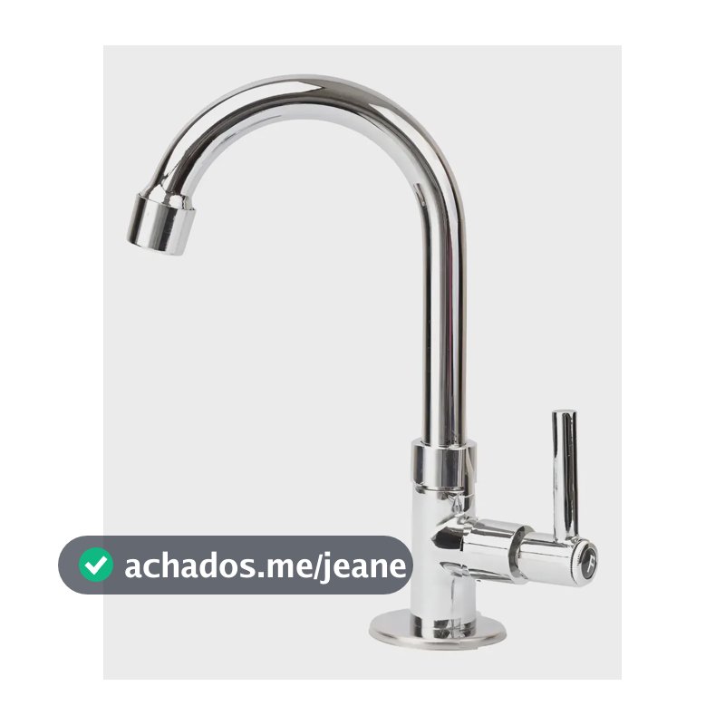 Torneira Lavatório Bica Móvel 100% Metal Cromado Brilhante