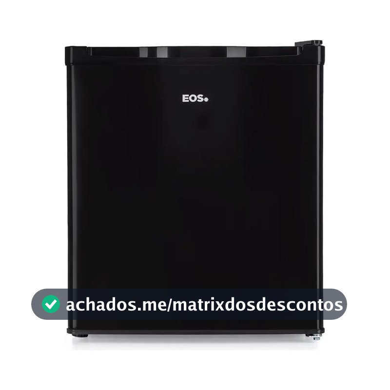 Frigobar Eos EFB50P Freezer Geladeira Click Defrost de 47 Litros cor Preto
