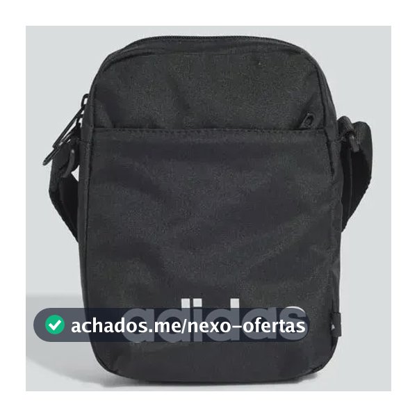 Bolsa Transversal Linear adidas Black Liso
