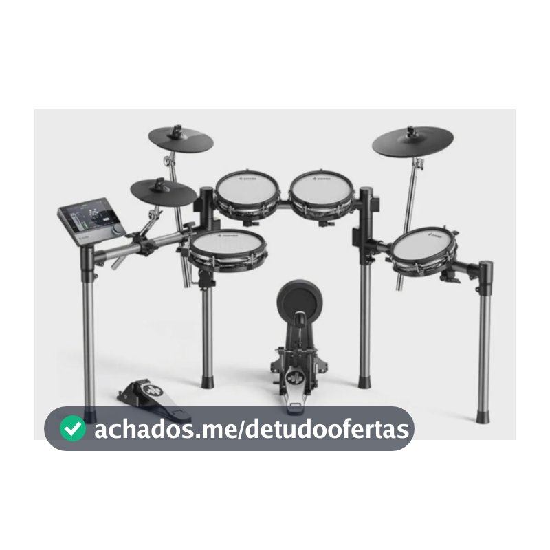 Bateria Eletrônica Donner Beat 8 Pçs Módulo Touch Peles Mesh
