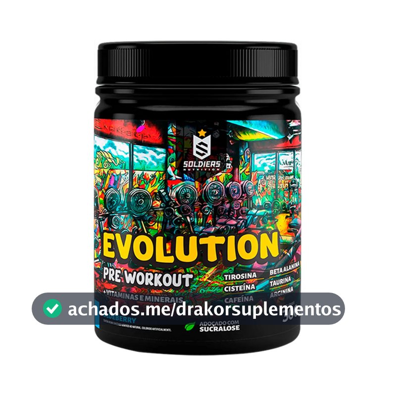 Suplemento Soldiers Nutrition Evolution en pó sabor blueberry x 300g