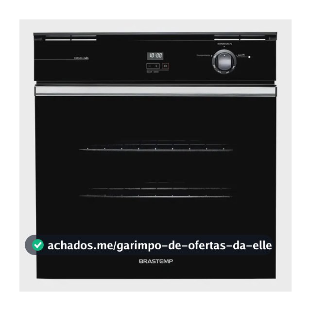 Forno de Embutir a Gás Brastemp 78L Preto Grill - BOA84AE
