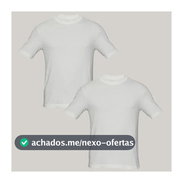 Kit 2 Camisetas Over Hering Masculino 4k6n1cen Branco M Lisa