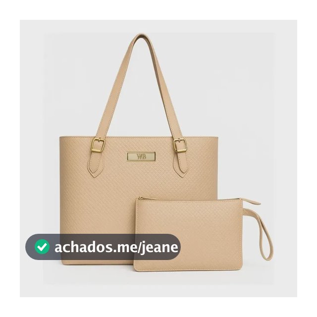 Kit Bolsa Feminina Sacola Grande Espaçosa+necesser Promoção