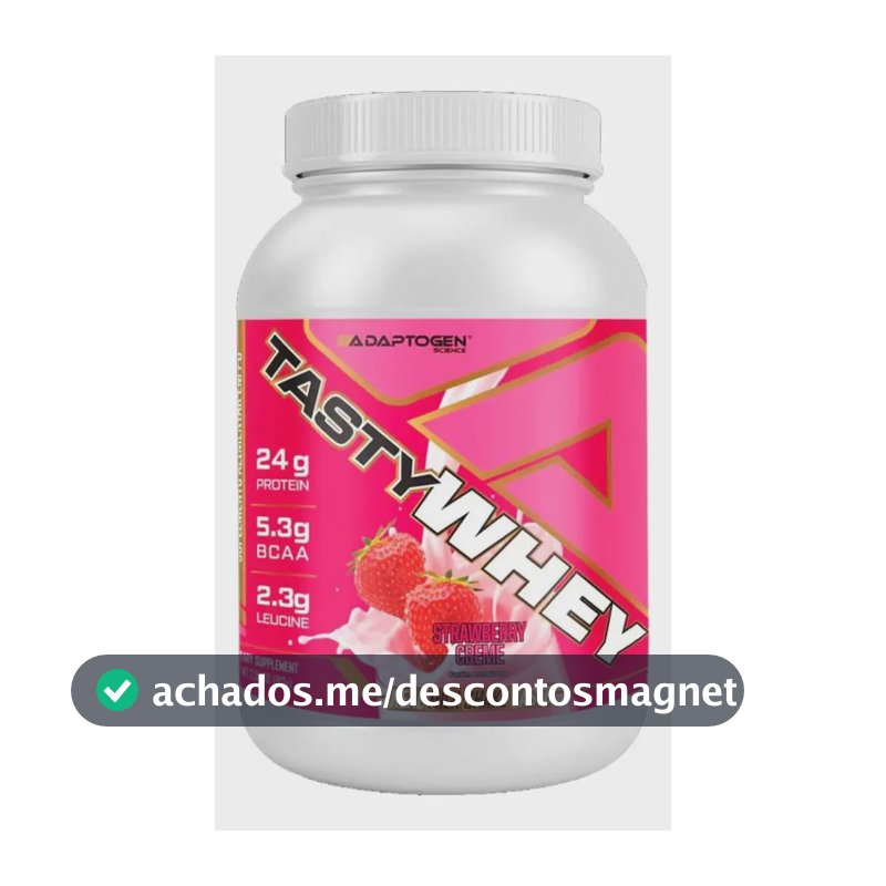 Tasty Whey 3w Gourmet 900g Morango Cream - Adaptogen Science