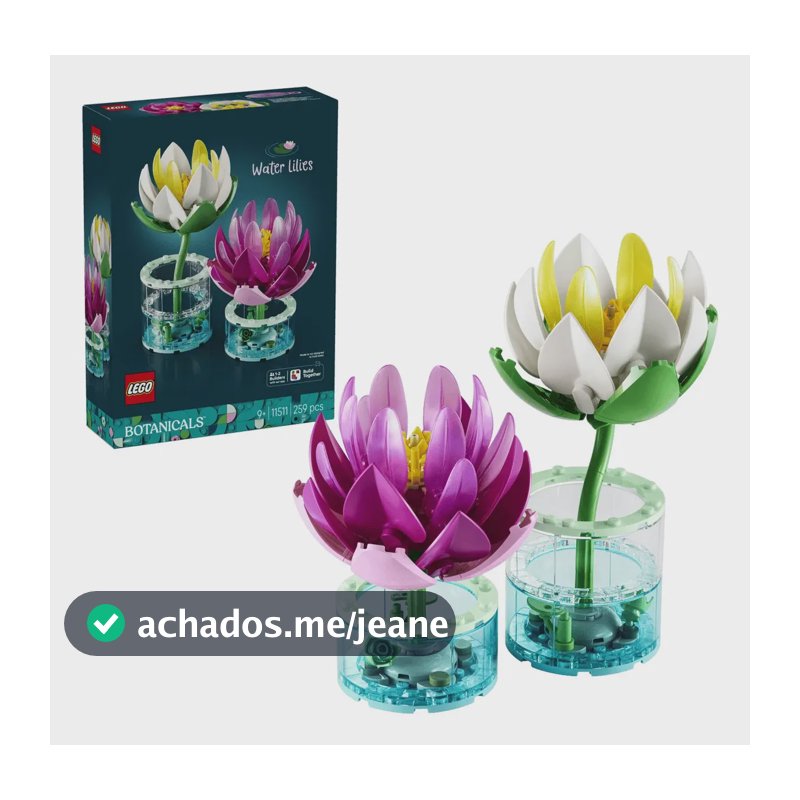Lírios de água/nenúfares da Lego Botanicals 11511 259 Nenúfares