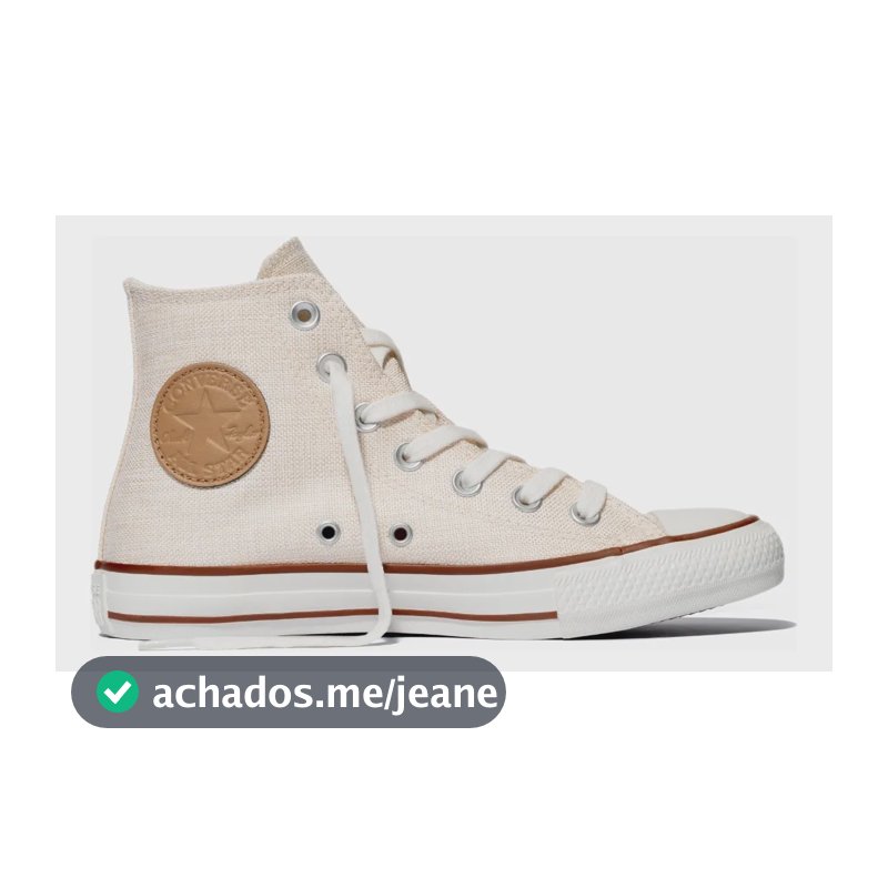 Tênis Chuck Taylor All Star Converse Cano Longo Nude Bege/gengibre/amendoa Liso 37 Br