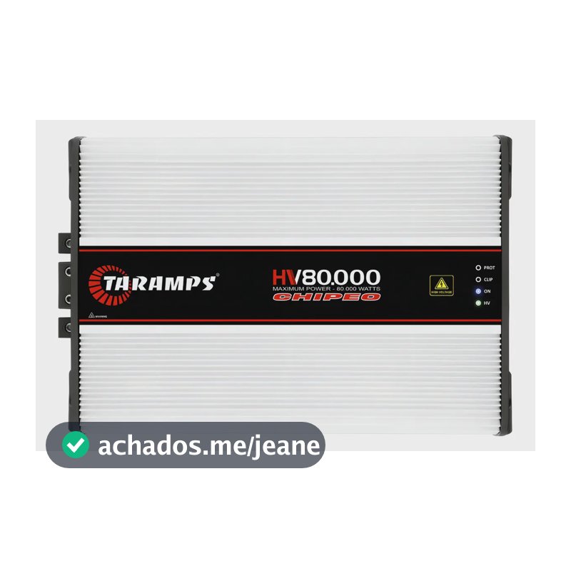 Modulo Taramps HV 80.000 Chipeo Som Automotivo Amplificador Alta Voltagem 80000 Watts Rms