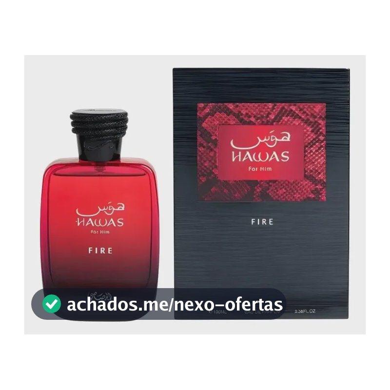 Perfume Hawas Fire For Him Rasasi 100 Ml Masculino