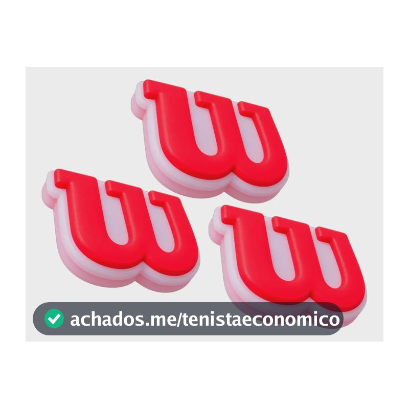 Antivibrador Raquete Tenis Wilson Grande - 3 Un 3 Uni. Vermelho 3x