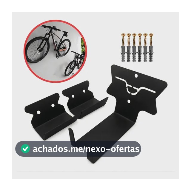 Suporte Bike Parede Horizontal Mtb Speed Reforçado Preto