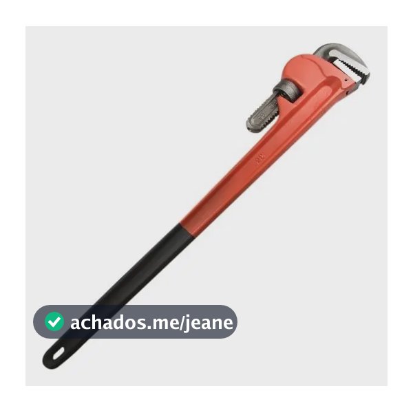 Chave Grifo Americana Cano 48 Polegada Heavy Duty Cor Vermelho
