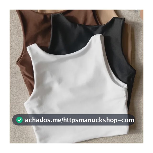 Kit 4 Blusas Regata Feminina Suplex Tshirt Básica Casual Preto + Branco + Marrom + Nude Liso P/m (36-38)