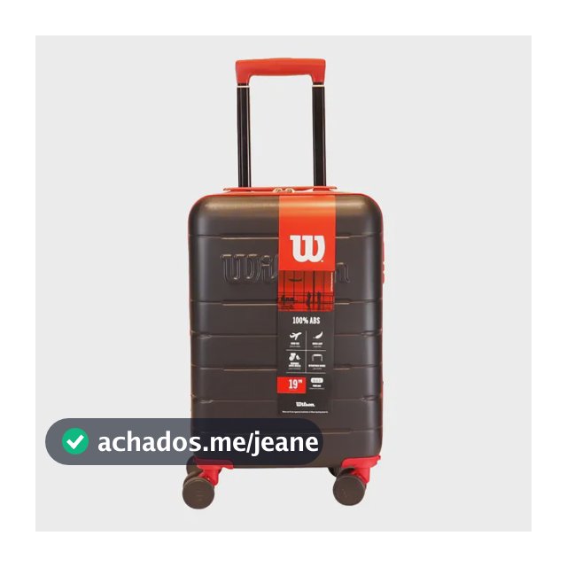 Mala Wilson Viagem Rodinhas 19' Rodas Removíveis 10kg Anac