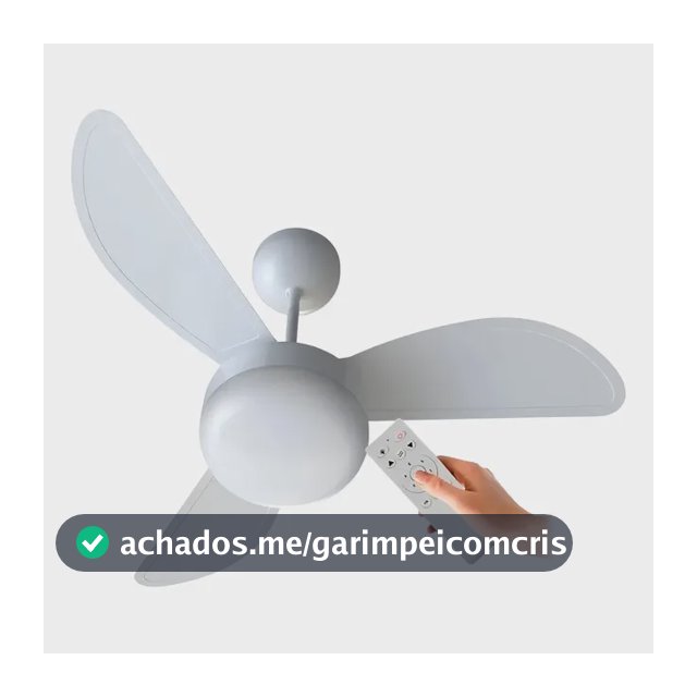 Ventilador De Teto C/ Controle 6 Vel. Fenix Ventisol