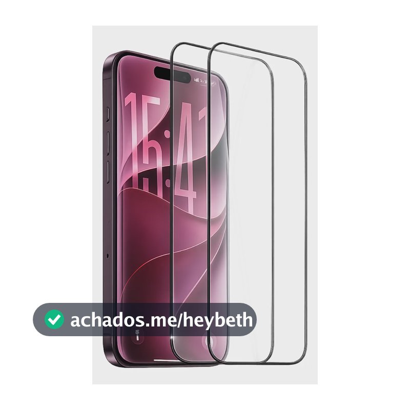 Kit 2 Pelicula 3d De Vidro Para iPhone Todos Os Modelos iPhone 17 Pro Max