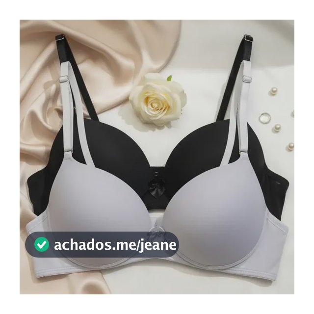 Kit 2 Sutiã Básico Com Bojo Conforto De Alça Reforçada Up