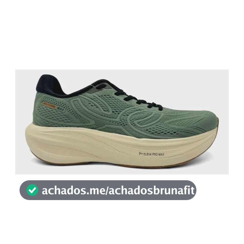 Tênis Olympikus Corre Max Para Corrida Unisex Verde/preto Liso 41 Br