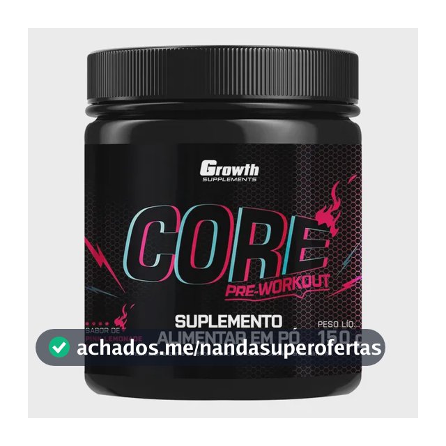 Pré Treino Core 150g Growth Supplements Pink Lemonade