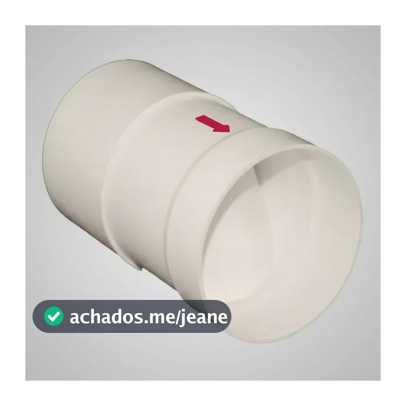 Valvula Retenção Esgoto Luva 100mm 4 Polegadas Ponteira