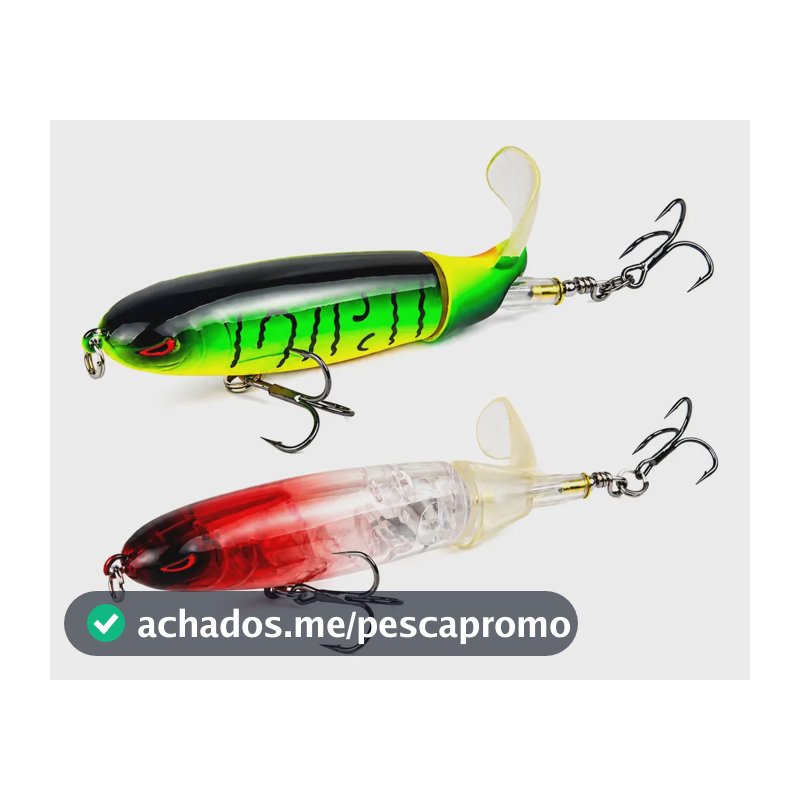 Isca Artificial Kit 2 Pçs Cauda Giratória Hélice 13g 10 Cm Cor: Aleatória
