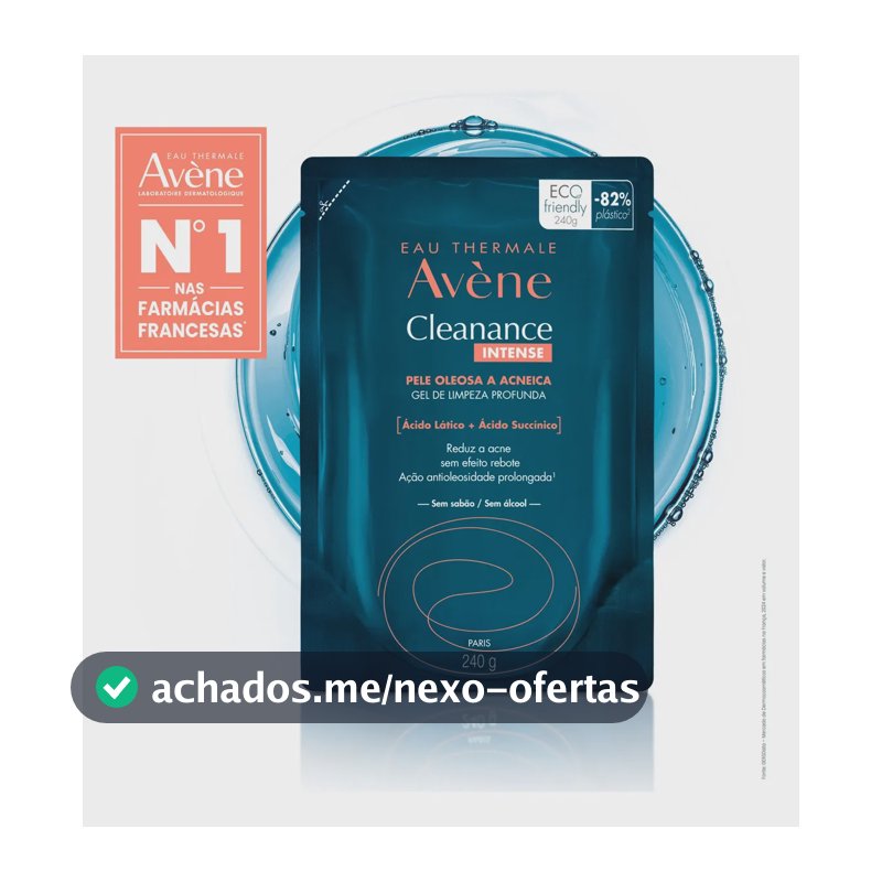 Gel de Limpeza Facial Avène Cleanance Intense Pele Oleosa 240g