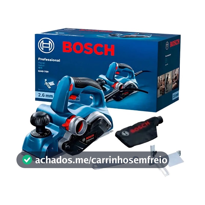 Plaina Elétrica Bosch GHO 700 700W 220V 82mm Profissional