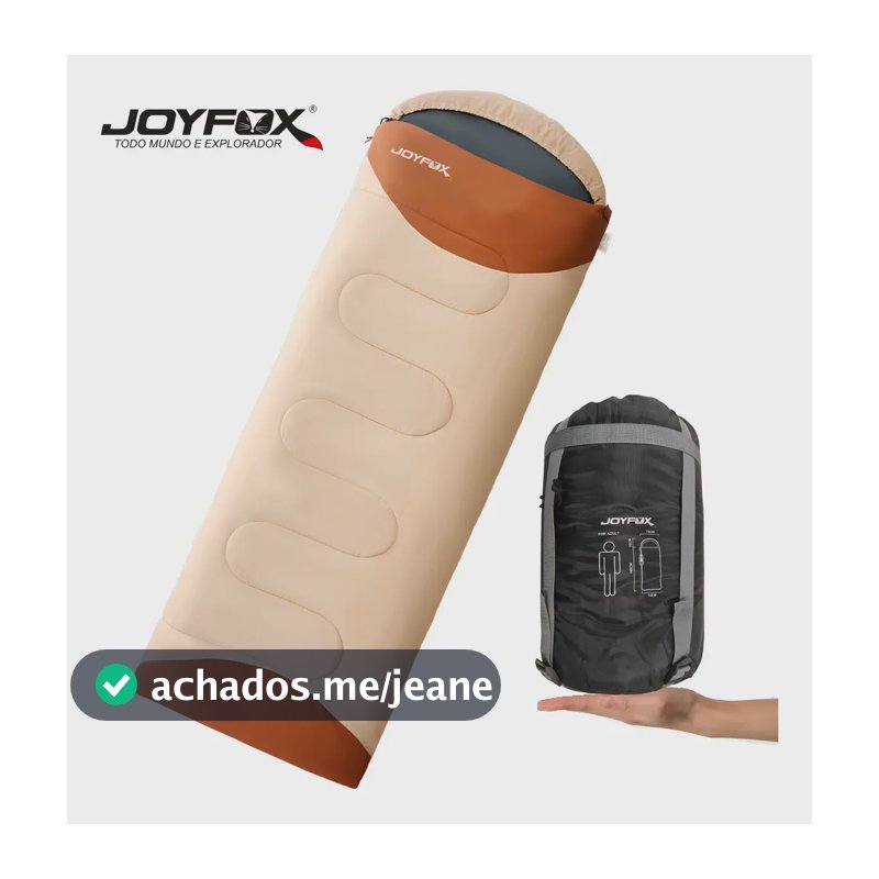 Saco de Dormir Joyfox J-938 Solteiro Ultralight para Camping com 5°C