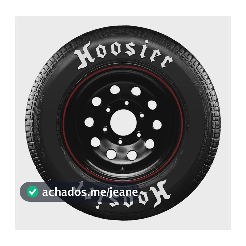 Adesivo De Pneu - Hoosier + Hoosier - Grande - Kit P/2 Pneus