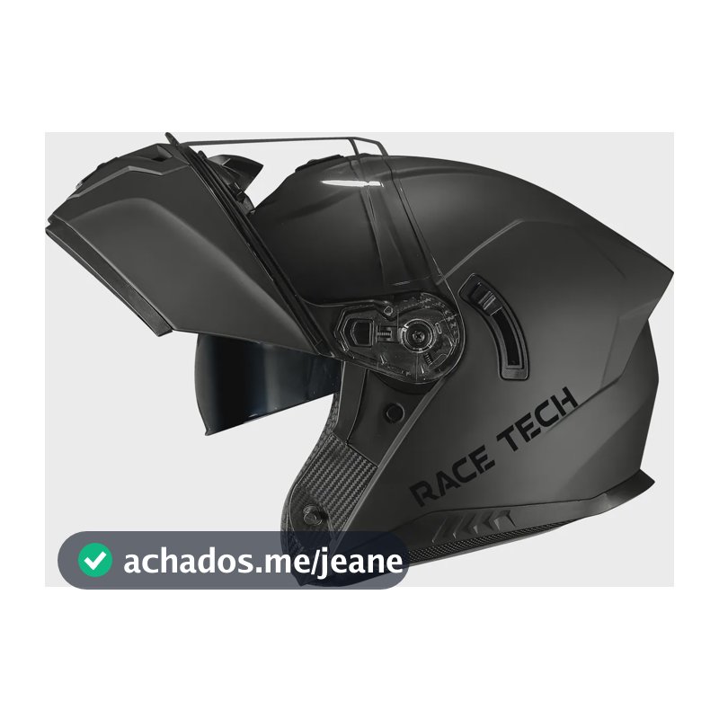 Capacete Moto Race Tech Signal Articulado Matte Titanium Monocolor Fosco 59/60