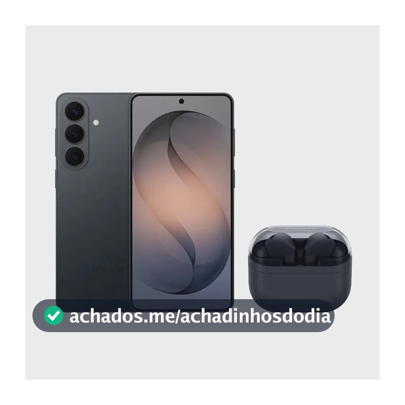 Galaxy S26 (256GB) - Preto + Galaxy Buds3 FE - Preto