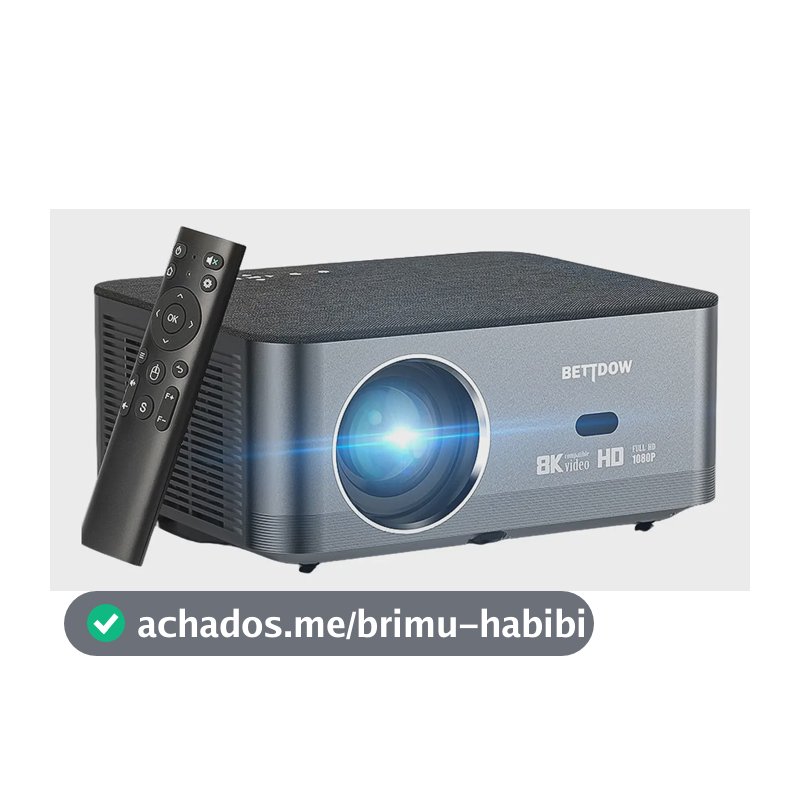 Projetor Bettdow Smart Home Wifi6 4K Full HD 1080p 15000lm Android LED Preto