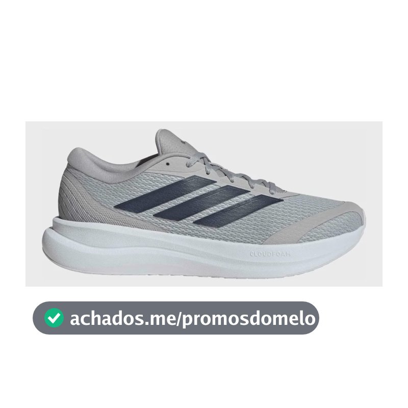 Tênis De Corrida Masculino Runfalcon 6 Cloudfoam adidas Cinza Liso 40 Br