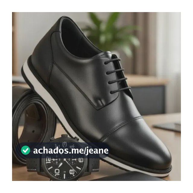 Kit Sapato Masculino Oxford + Cinto + Relógio + Carteira