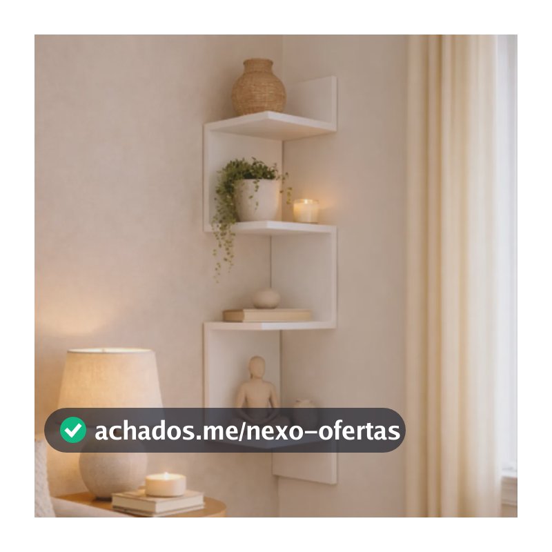 Prateleira Suspensa De Parede Nicho De Canto Organizador Multiuso