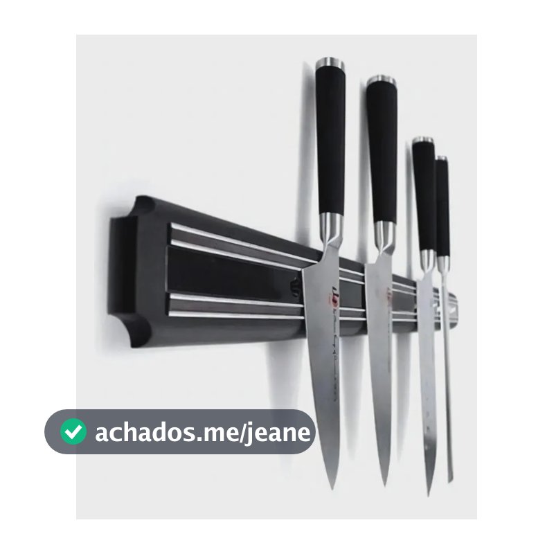 Barra Magnética Imã Suporte Facas Ferramentas Cozinha 33cm Churrasco