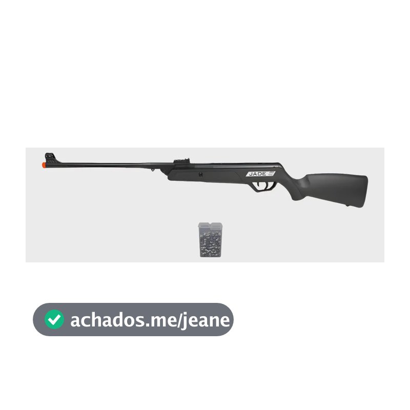 Carabina Espingarda De Pressão Jade 5.5mm Cbc + Chumbinho Preto 5.5 Mm
